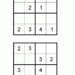 Easy Printable Sudoku Puzzles For 6 Year Olds With