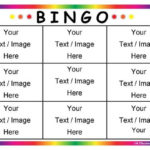 Editable Bingo Card Templates Bingo Card Template