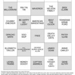 FABULOUS 50s Bingo Cards To Download Print And Customize