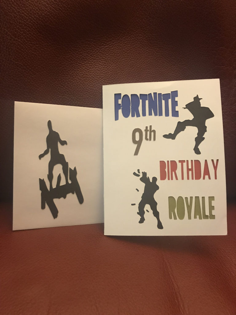Fortnite Birthday Card And Envelope Birthday Cards