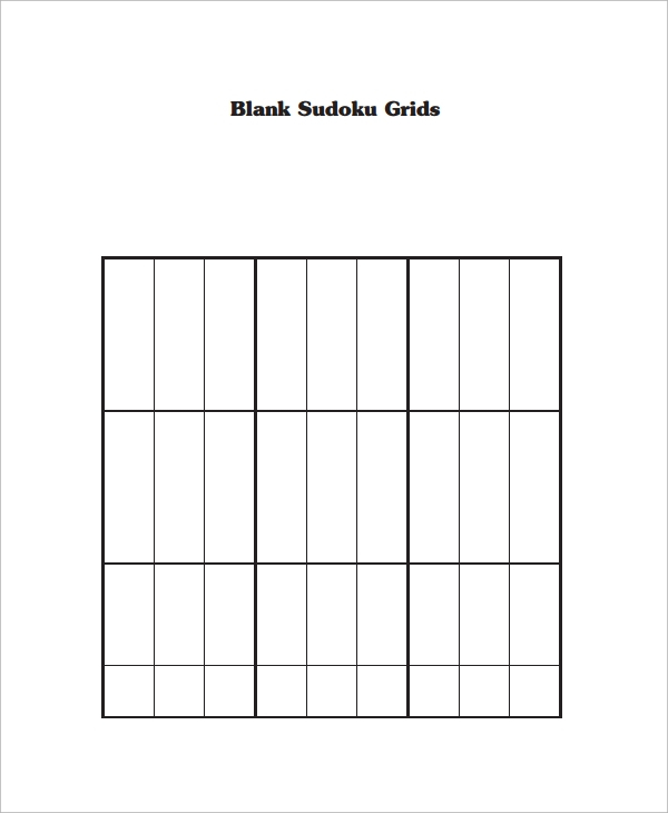 FREE 9 Blank Crossword Templates In PDF Excel EPS