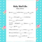 FREE Baby Mad Libs Game Baby Advice Baby Shower Ideas