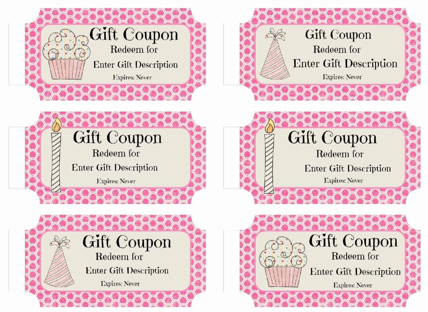 Free Birthday Coupon Template Customize Online Print 