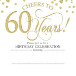 FREE Printable 60th Birthday Invitation Templates 60th