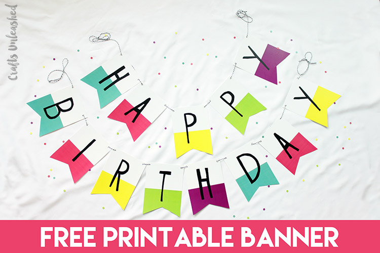Free Printable Banner Happy Birthday Pennants Consumer 