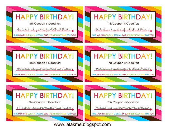 Free Printable Birthday Coupons Overstuffed Life Free