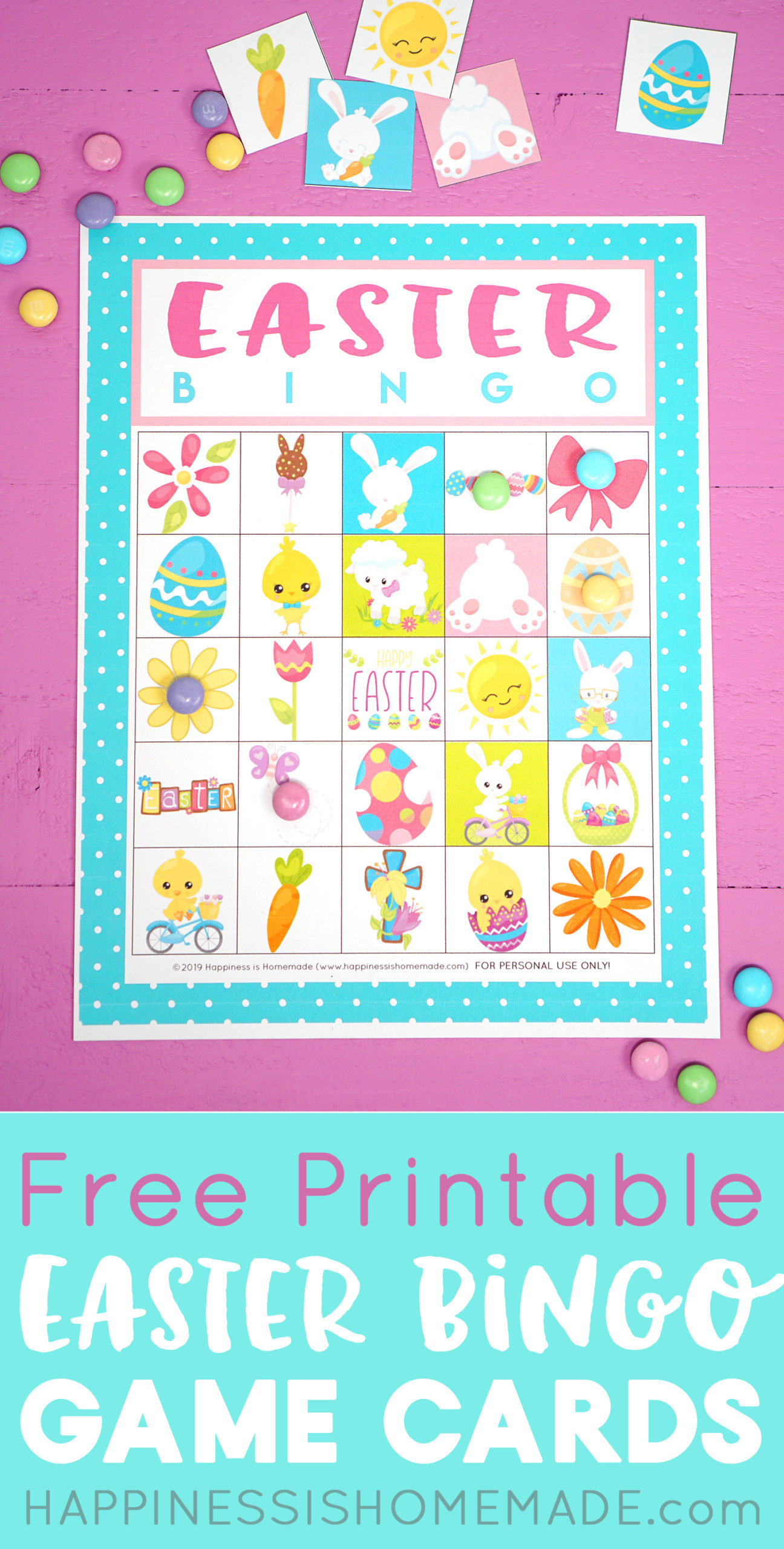 FREE Printable Easter Bingo Game Cards Happiness Is Homemade