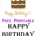 Free Printable Happy Birthday Cards Cultured Palate