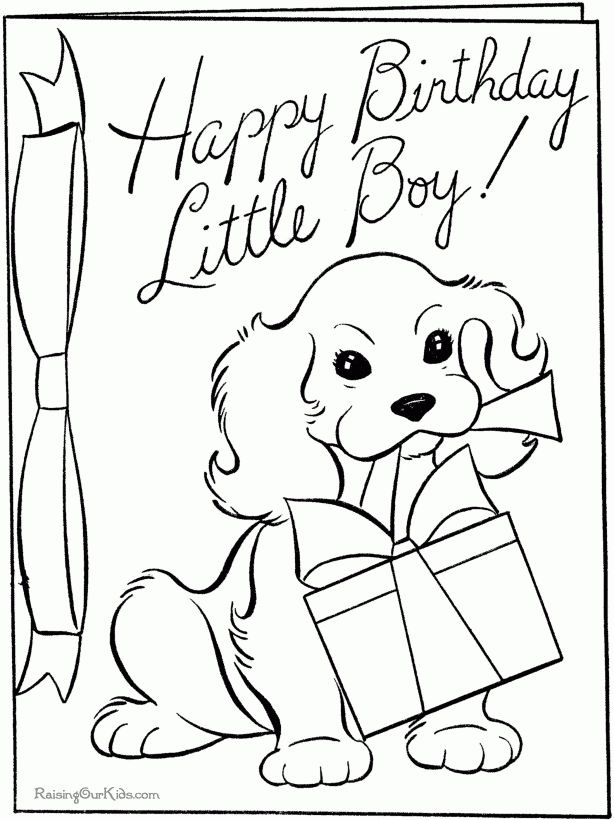 Free Printable Happy Birthday Coloring Pages For Kids