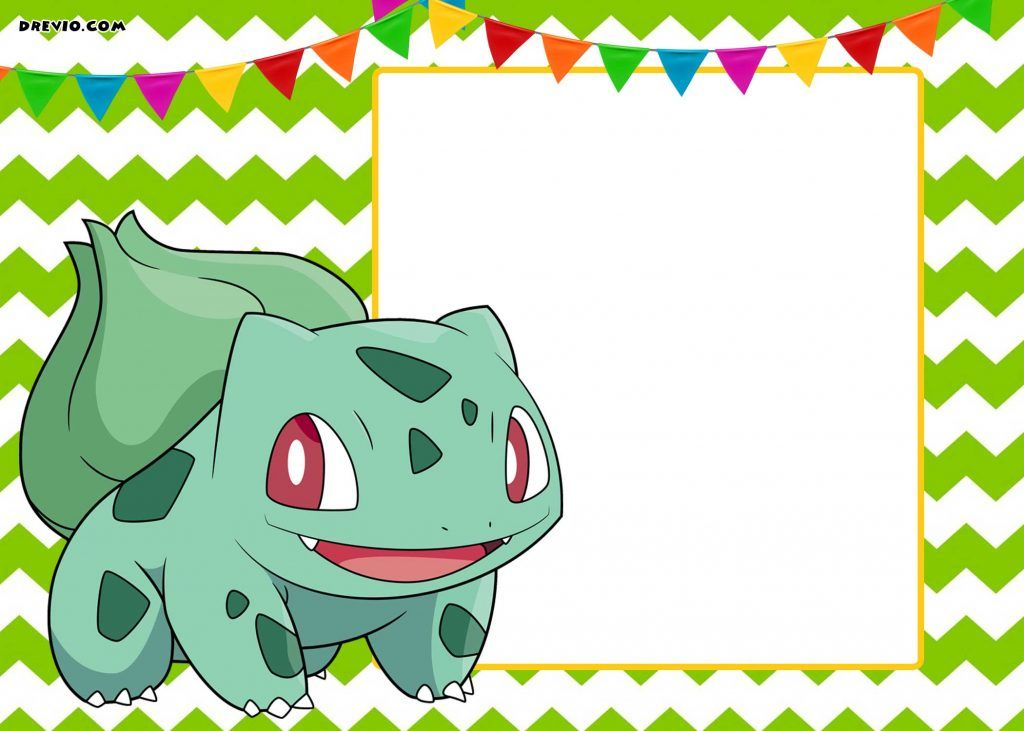 FREE Printable Pokemon Invitation Templates With Images 