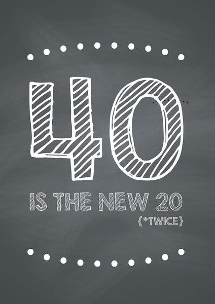 Funny DIY 40th Birthday Card 40 Is The NEW 20 TWICE 