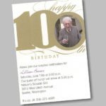 Happy 100th Birthday Party Invitation 100th Birthday
