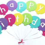 Happy Birthday Banner DIY Template Balloon Birthday