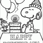 Happy Birthday Snoopy Coloring Play Free Coloring Game