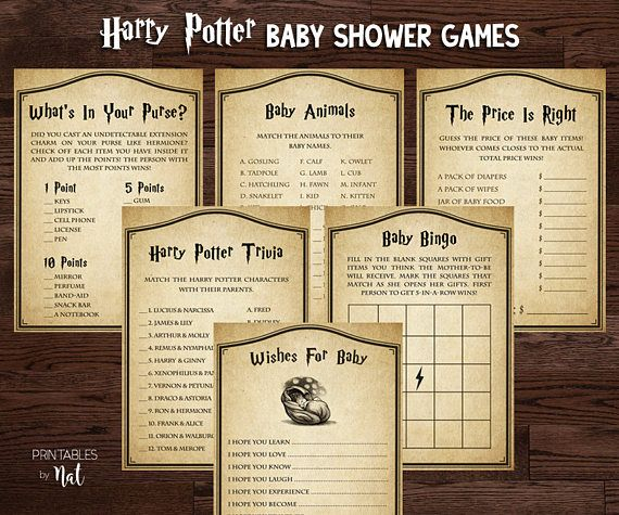 Harry Potter Baby Shower Games Activities Wishes For Baby 