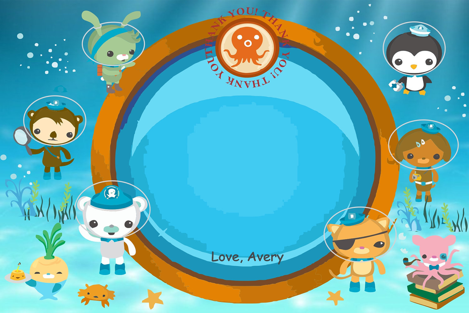Invite Artwork Octonauts Birthday Party Octonauts 