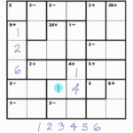 Kenken 6X6 Number Sense Mov Sudoku Printable