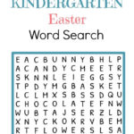 Kindergarten Easter Word Search Printable My Little Me