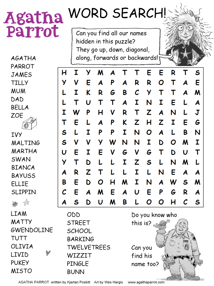 middle school 7th grade word search printable