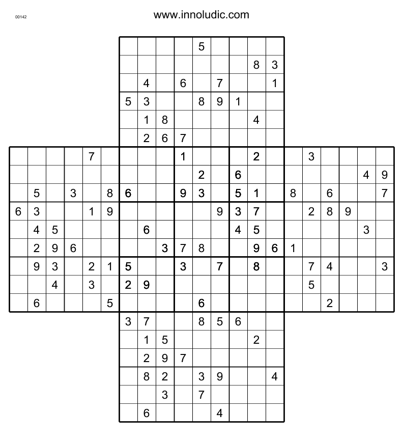 Multi Sudoku Kamikaze Sudoku 8