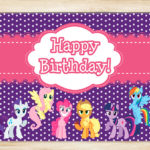 My Little Pony Birthday Sign Purple By PartyPrintables37