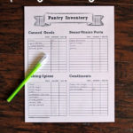 Pantry Inventory Printable Pantry Inventory Pantry
