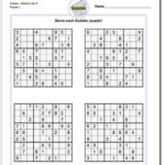Pindadsworksheets On Math Worksheets Sudoku Puzzles