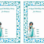 Princess Jasmine FREE Printable Birthday Party Invitations