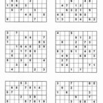 Printable Blank Sudoku 4 Per Page Peterainsworth