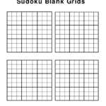 Printable Blank Sudoku Grids 2 Per Page Sudoku Printable