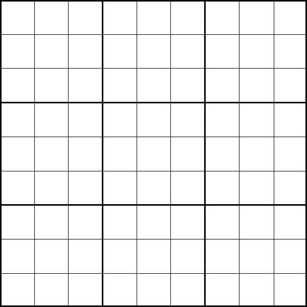 PRINTABLE SUDOKU