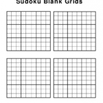 Printable Sudoku 4 Per Page Blank Printable Sudoku Free