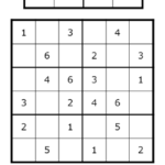 Printable Sudoku 4X4 Printable Sudoku Free