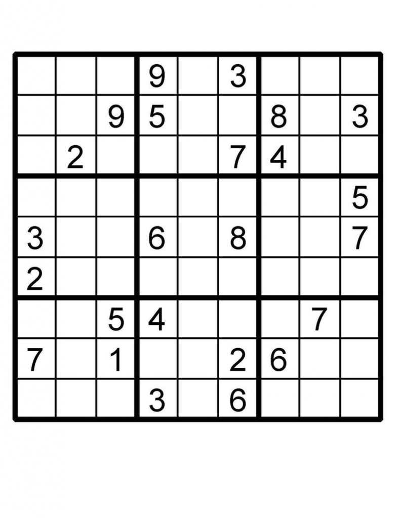 Printable Sudoku Puzzles Easy 2 Printable Crossword Puzzles