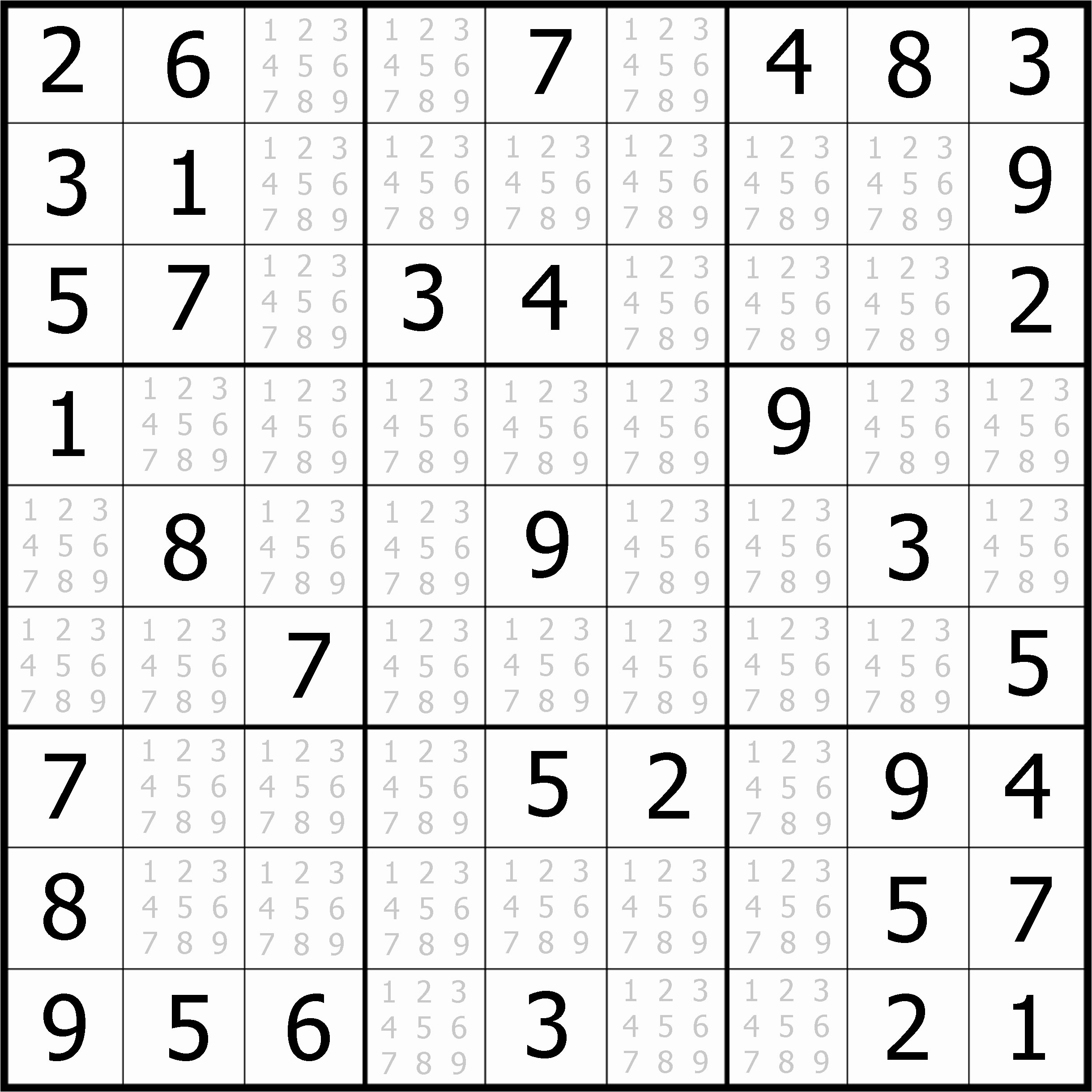 Printable Sudoku Puzzles For Beginners Printable 