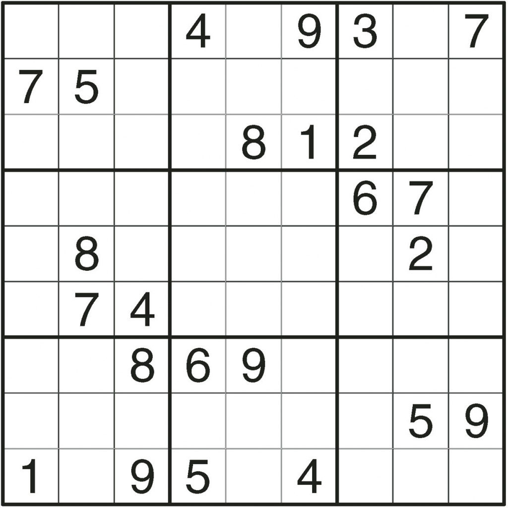 free printable hard sudoku puzzles