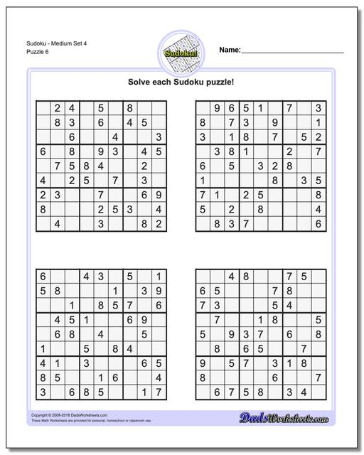 Refreshing Sudoku Printable Medium Bill Website