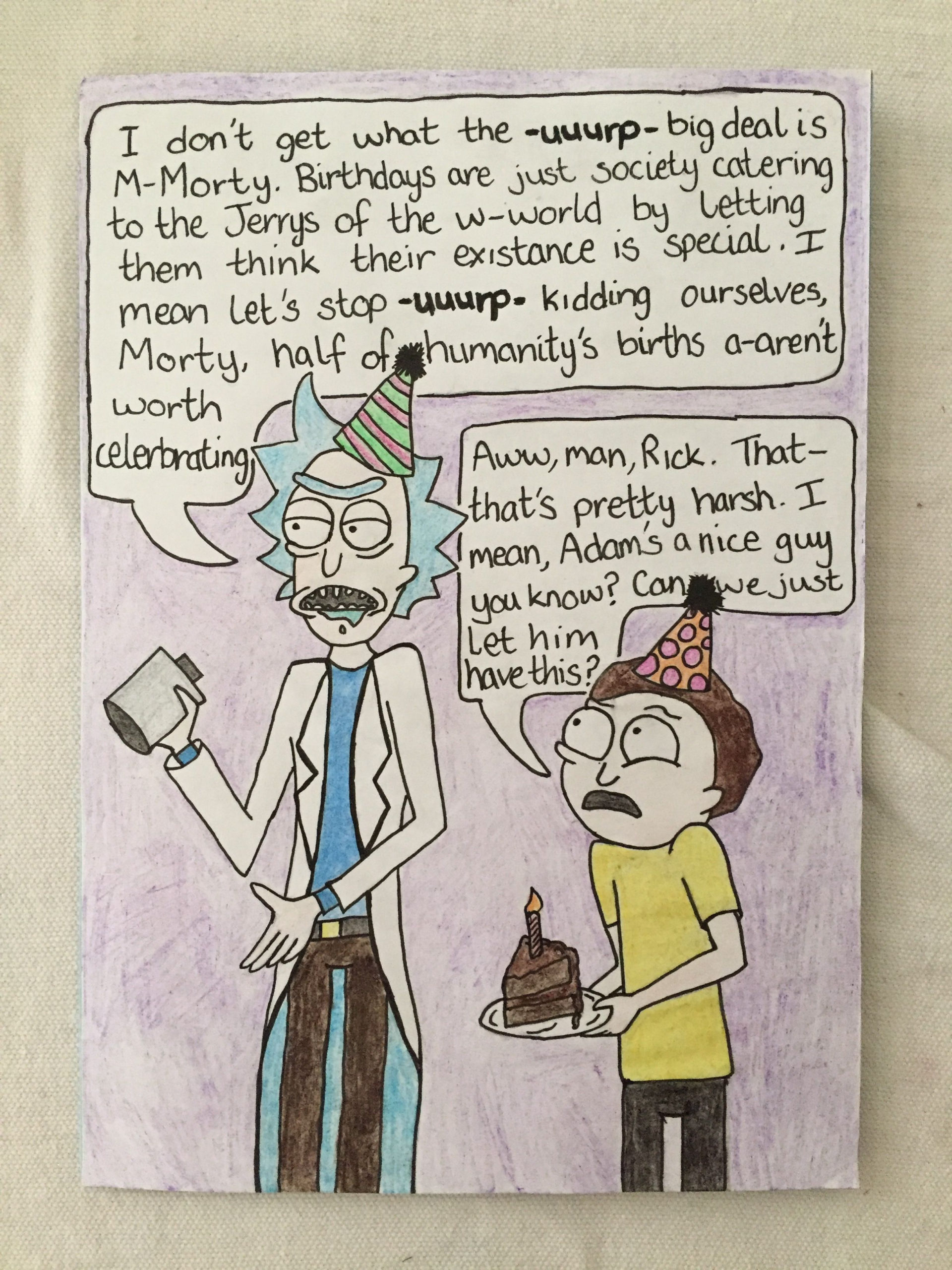 Rick And Morty Birthday Card Cool Birthday Cards 