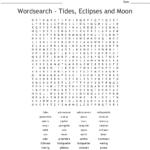 Solar Eclipse Word Search Printable Word Search Printable
