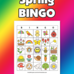 Spring BINGO Game FREE Printable Game From PrimaryGames