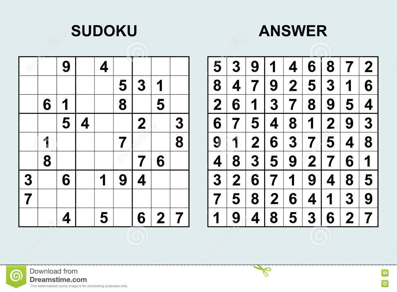 Sudoku 6 6 Printable With Answers Sudoku Printable