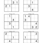 Sudoku Per Bambini 54 Schemi Facili 4x4 Da Stampare