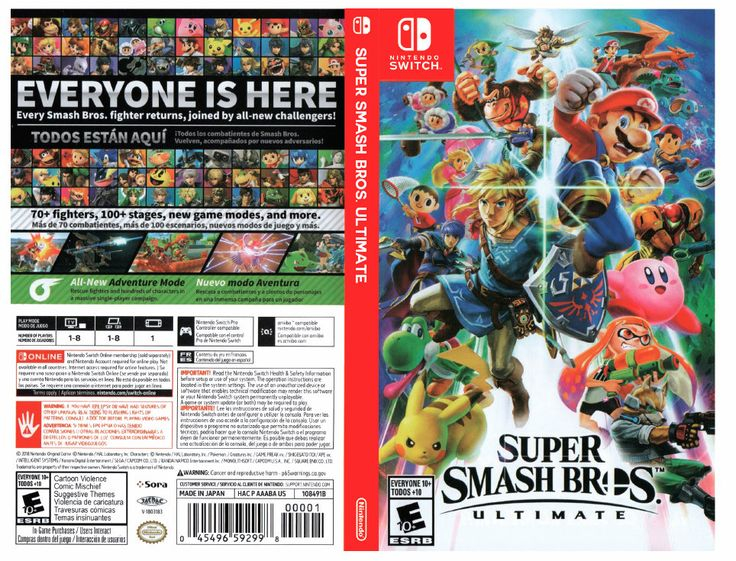 Super Smash Bros Ultimate Custom Nintendo Switch Art 