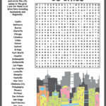 US Cities Word Search Puzzle