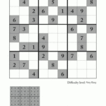 Very Easy Sudoku Puzzle To Print 7 Printable Sudoku With