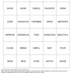 Vocabulary Bingo Cards To Download Print And Customize