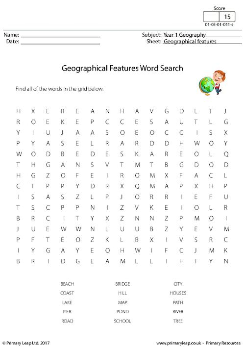 printable word search 1st grade
