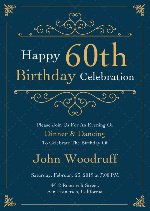 38 Adult Birthday Invitation Templates Free Sample 