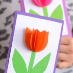 3D Paper Tulip Card Simple Mother S Day Card Idea