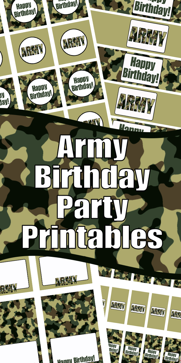 Army Birthday Party Printables Woo Jr Kids Activities